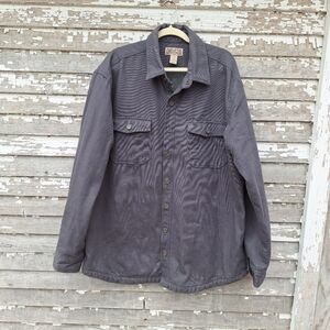 Duluth Trading Co Men's Hanger Bender Fire Hose Shirt Jacket Size XL TALL